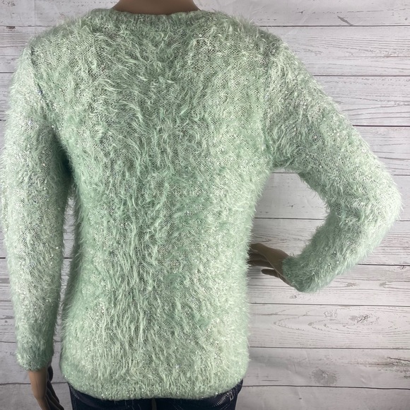 Anthony Richard’s Sweater 💚 Mint Green Shimmery - Picture 9 of 12